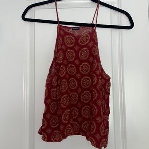 Brandy Melville red halter tank top